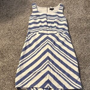 The Limited Blue and White Geometric Dress